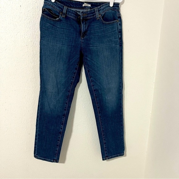 Eileen Fisher Denim - Eileen Fisher Women’ Straight Leg Jeans Cotton 8P Dark Wash Blue Business Casual